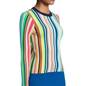 Milly vertical striped rainbow sweater